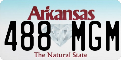 AR license plate 488MGM