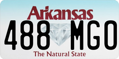AR license plate 488MGO
