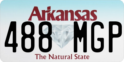 AR license plate 488MGP