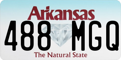 AR license plate 488MGQ