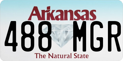 AR license plate 488MGR