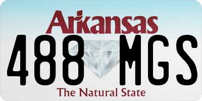 AR license plate 488MGS