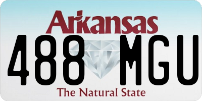 AR license plate 488MGU
