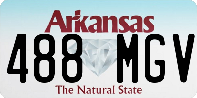 AR license plate 488MGV