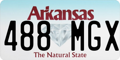 AR license plate 488MGX