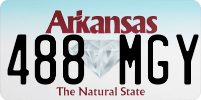 AR license plate 488MGY
