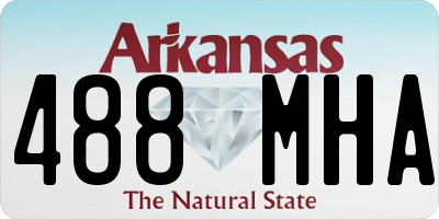 AR license plate 488MHA