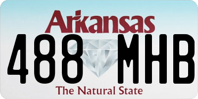 AR license plate 488MHB