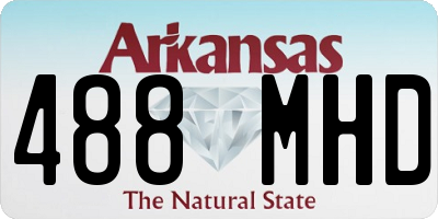AR license plate 488MHD