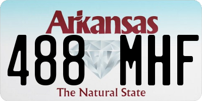 AR license plate 488MHF
