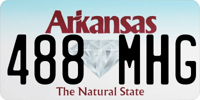 AR license plate 488MHG