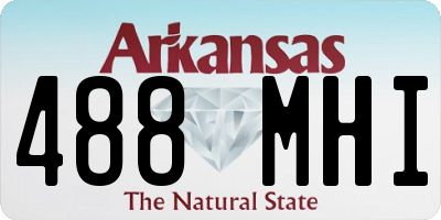 AR license plate 488MHI