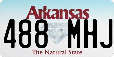 AR license plate 488MHJ