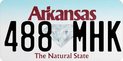 AR license plate 488MHK
