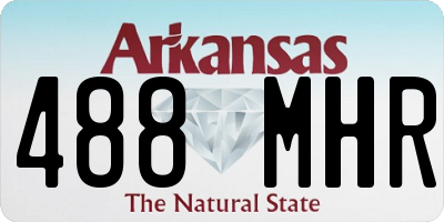 AR license plate 488MHR