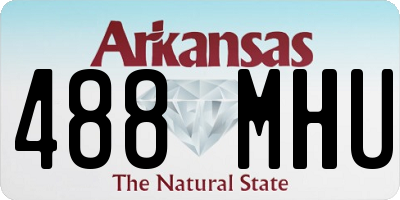 AR license plate 488MHU