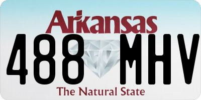 AR license plate 488MHV
