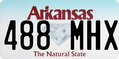 AR license plate 488MHX