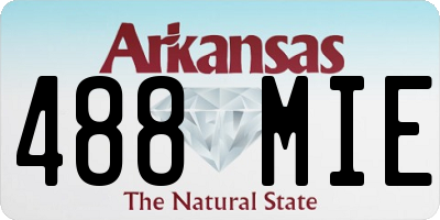 AR license plate 488MIE