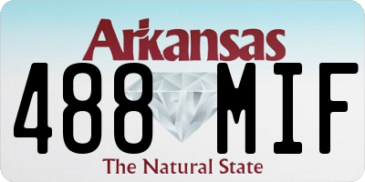 AR license plate 488MIF