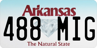 AR license plate 488MIG