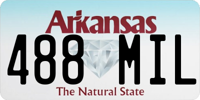 AR license plate 488MIL