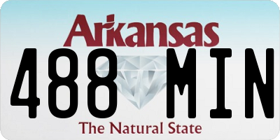 AR license plate 488MIN