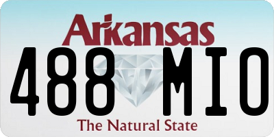 AR license plate 488MIO