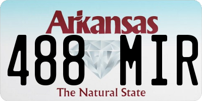 AR license plate 488MIR