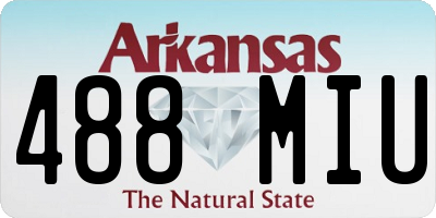 AR license plate 488MIU