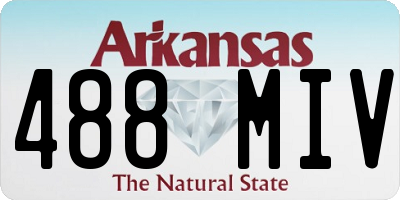 AR license plate 488MIV