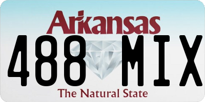 AR license plate 488MIX