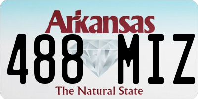 AR license plate 488MIZ
