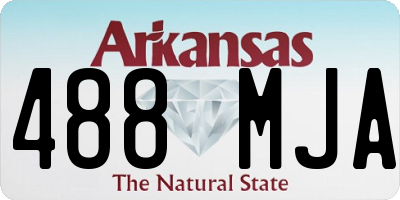 AR license plate 488MJA