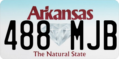 AR license plate 488MJB