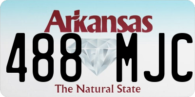 AR license plate 488MJC