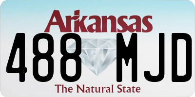 AR license plate 488MJD