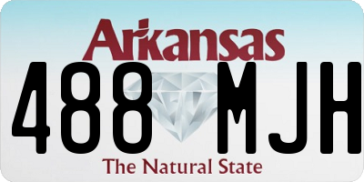 AR license plate 488MJH
