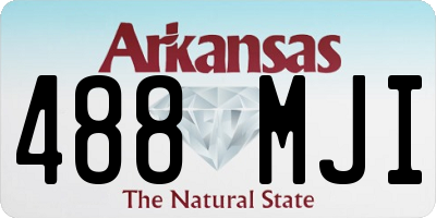 AR license plate 488MJI