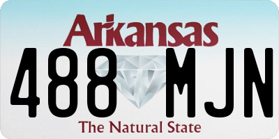 AR license plate 488MJN