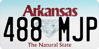 AR license plate 488MJP