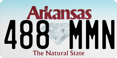 AR license plate 488MMN