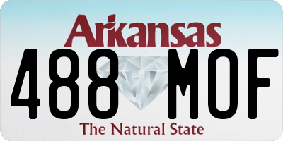 AR license plate 488MOF