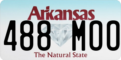 AR license plate 488MOO