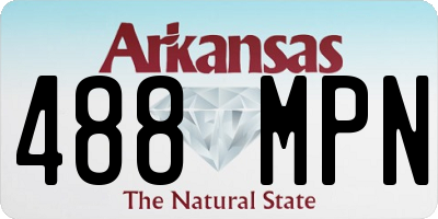 AR license plate 488MPN