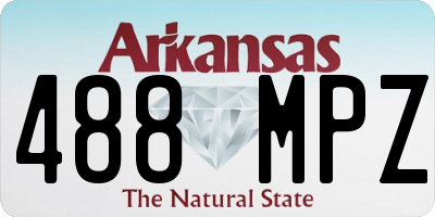 AR license plate 488MPZ