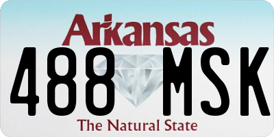 AR license plate 488MSK