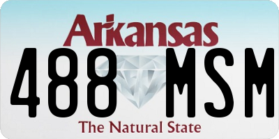 AR license plate 488MSM