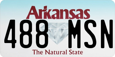 AR license plate 488MSN