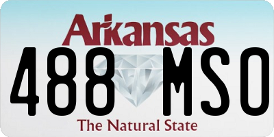 AR license plate 488MSO